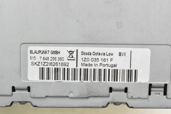 Radio Skoda OEM 1Z0035161F CD MP3 pour Octavia II image 7