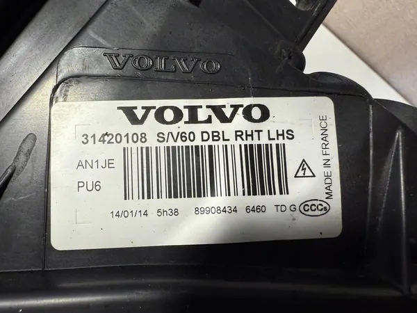 Volvo S60 V60 Etu Xenon Ajovalot DBL image 7