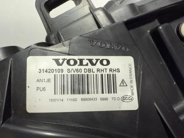 Volvo S60 V60 Etu Xenon Ajovalot DBL image 8