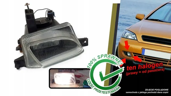 Opel Astra G II Bertone Coupe Farol de Neblina Direito OEM KD4044 image 1