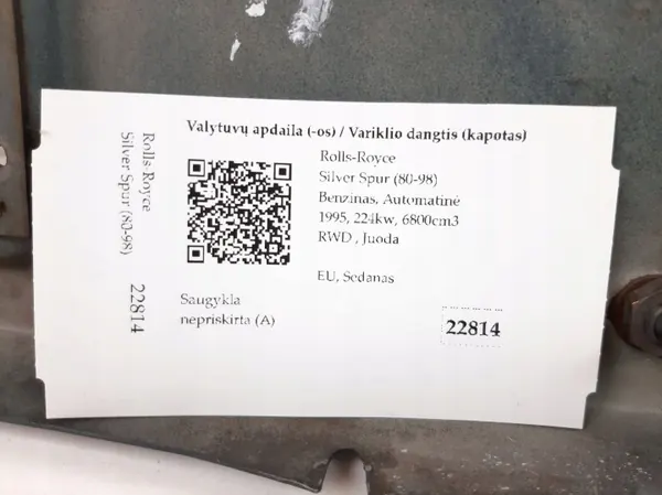 Parabrisas usado OEM NA para Rolls-Royce Silver Spur 1995 image 10