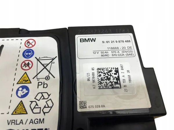 AGM Start-Stop Batterie OEM 9878488 12V 50Ah image 4