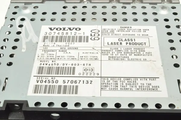 Radio HU-650 OEM 30745812 voor Volvo S60 V70 XC70 image 9