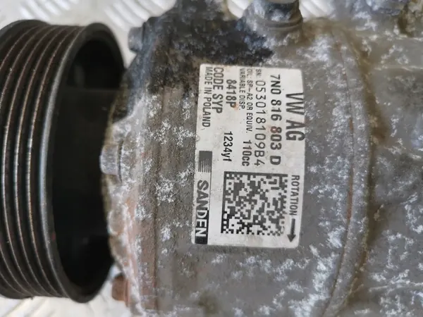 Compressore Aria Condizionata VW Sharan 7N 2.0TDI OEM image 3