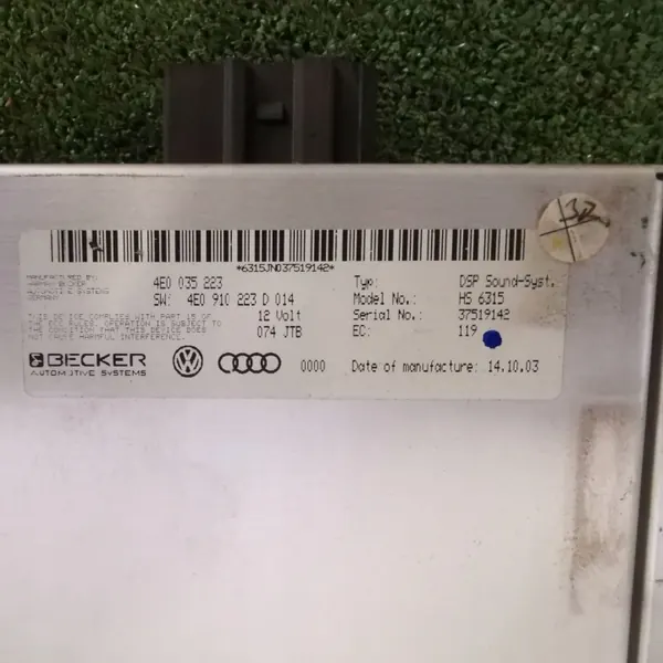 Amplificador de Áudio Audi A8 D3 OEM 4E0910223D image 4