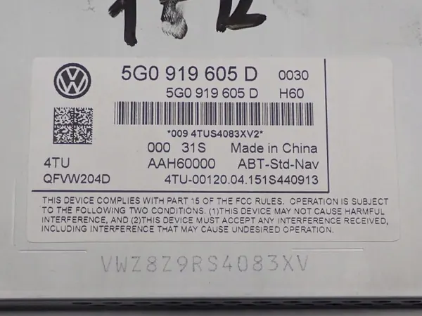 Pantalla de navegación OEM 5G0919605D para VW Golf VII image 5