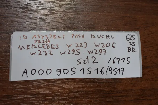 Framspårassistent Mercedes W223 W206 W232 W295 W297 OEM image 3