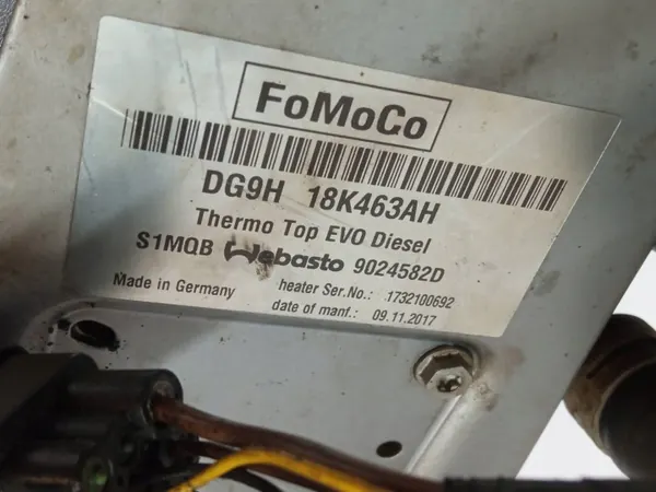 Aquecedor estacionário DG9H 18K463AH Ford Mondeo Mk5 image 3