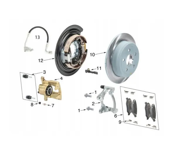 OEM 68273464AB 2 Bakre bromsskivor för Jeep Wrangler JL image 3