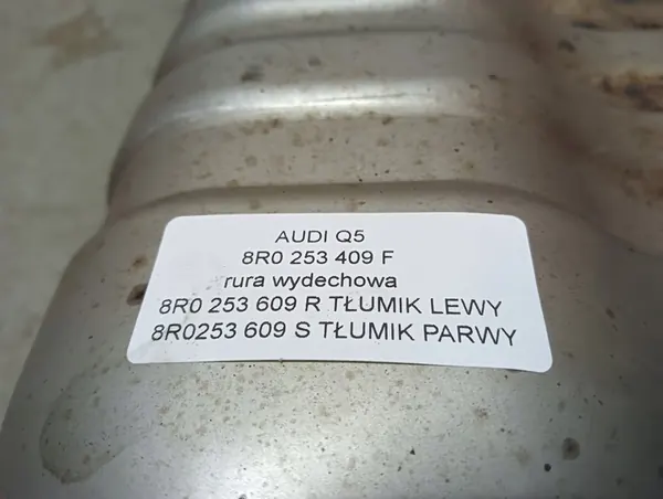 Tubo de escape Audi Q5 2009-2012 Diesel OEM 8R0253409F image 6