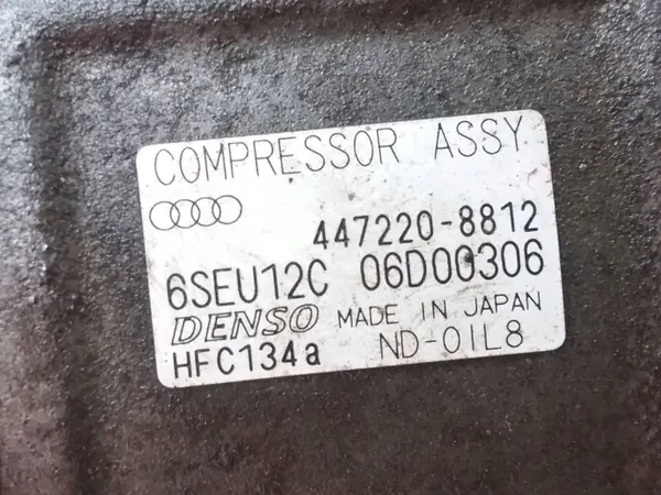 Compressore Aria Condizionata AUDI A6 C5 SKODA SUPERB 447220-8812 image 2