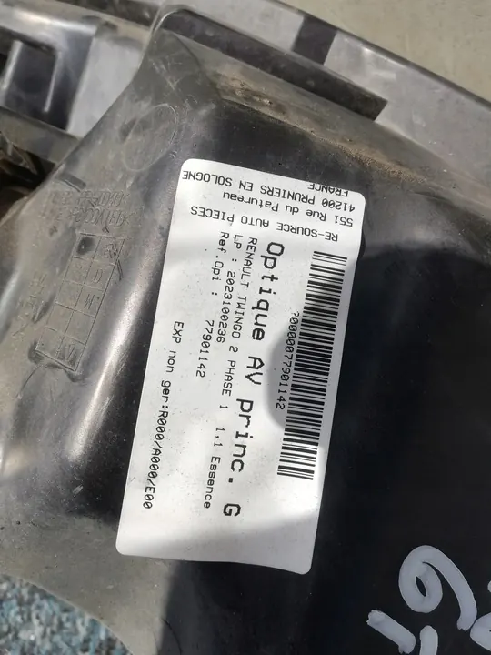 Farol Esquerdo Renault Twingo II GT 07-11 OEM 7701064000 image 3