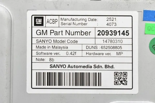 Navigatiedisplay OEM 14780310 voor Opel Astra J image 8