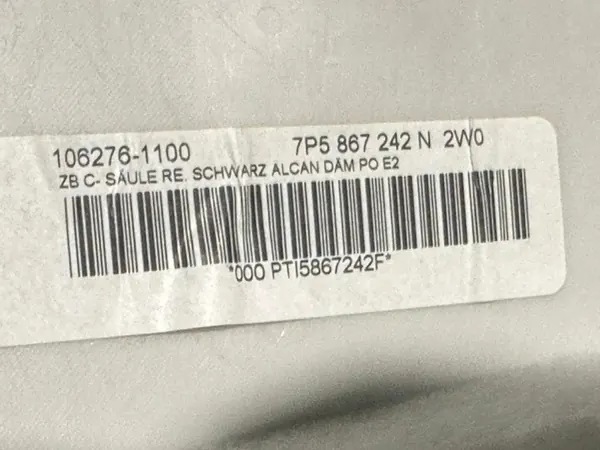 Gebrauchte schwarze Dachhimmel OEM 7P5867501E2W0 Porsche Cayenne image 10