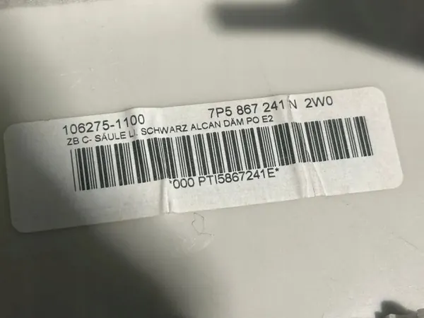 Gebrauchte schwarze Dachhimmel OEM 7P5867501E2W0 Porsche Cayenne image 5