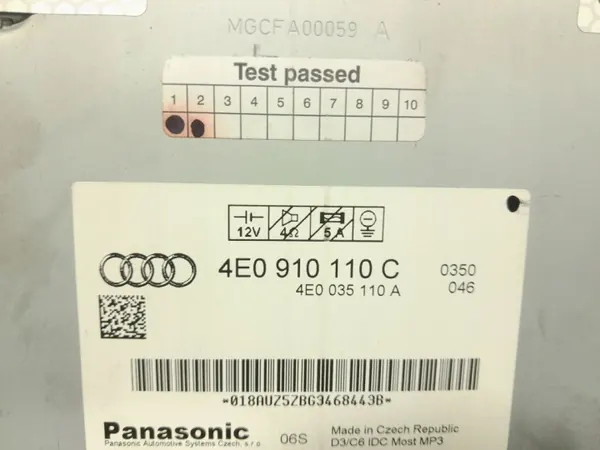 Changer CD Audi A6 C6 OEM 4E0910110C - Occasion image 5