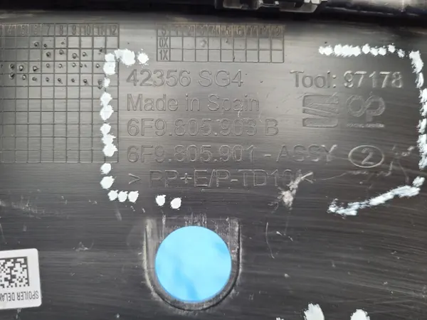 SEAT Arona etupuskurin spoileri OEM 6F9805903B image 7