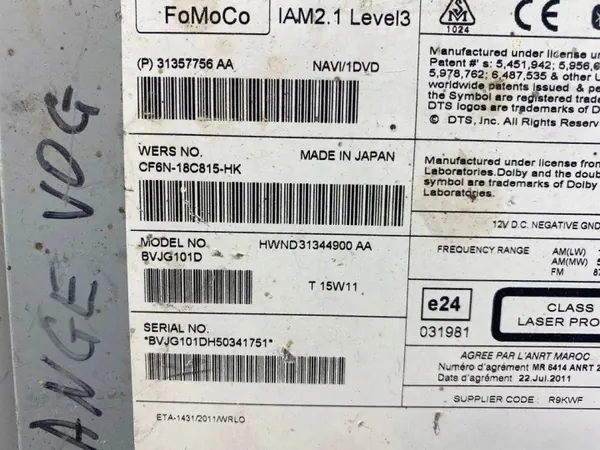 OEM 31357756 Troca CD/DVD para Range Rover Sport image 5