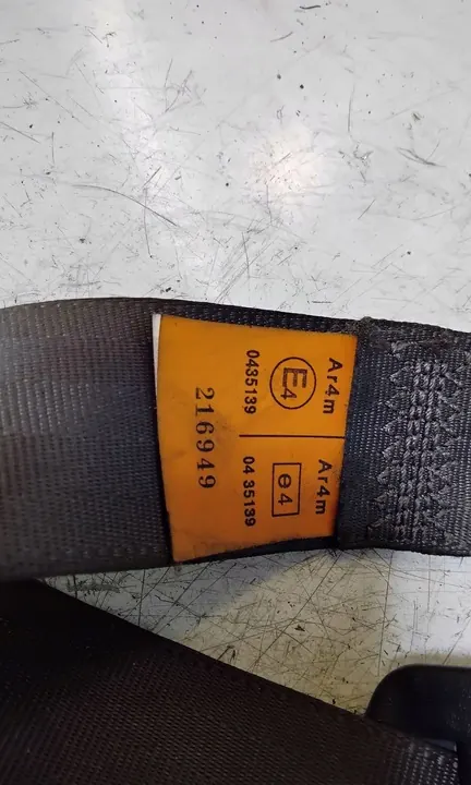 Rear Center Seat Belt CHEVROLET CAPTIVA 0435139 image 4