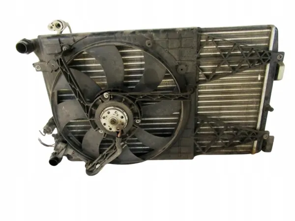 CHŁODNICE WODY KLIMY WENTY SKODA FABIA II 1.4 TDI 2007-2010 ROK KOMPLET image 2