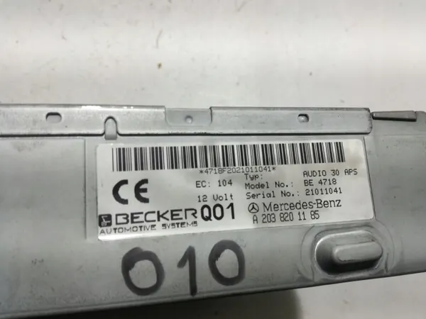 Radio-Panel OEM A2038201185 Mercedes C W203 CD/DVD/GPS image 5