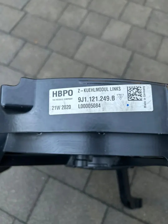 Ventilador esquerdo Porsche Taycan OEM 9J1121249B image 3