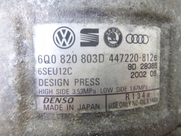 Compressore aria condizionata SEAT OE 6Q0820803D image 7