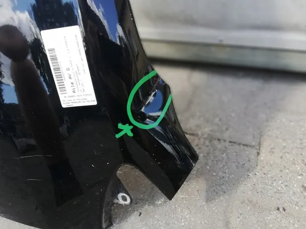 Fram vänster skärm VW POLO V 2009-2014 OEM 6R0821105A image 3