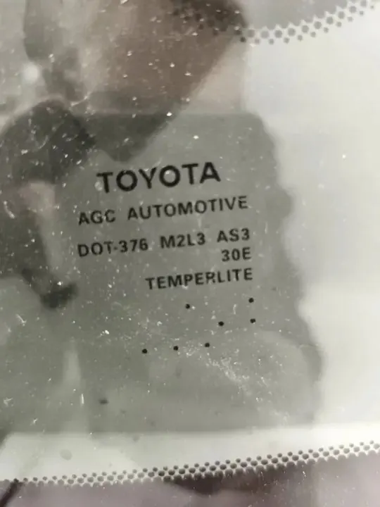 Vidro traseiro esquerdo Toyota Sienna OEM DOT376M2L3AS3 image 3