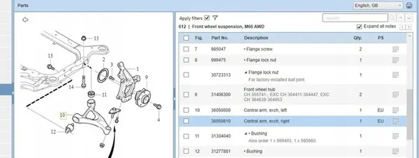Volvo XC90 2013 Braccio di Controllo Inferiore Destro image 6