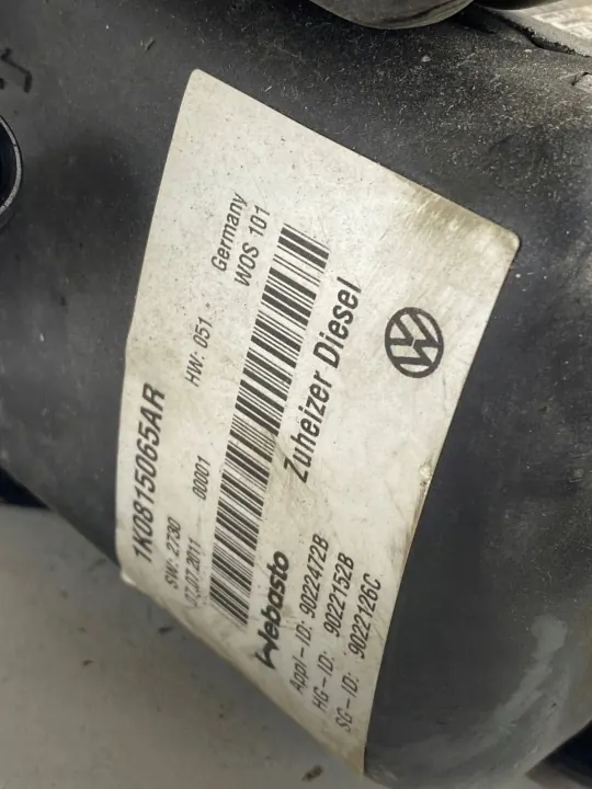 Webasto Lämmitysohjain OEM 1K0815065AR VW Touranille image 7