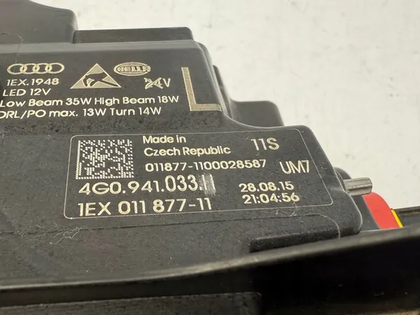 LINKE & RECHTE FULL LED LAMPE AUDI A6 C7 USA 11-15 4G image 4