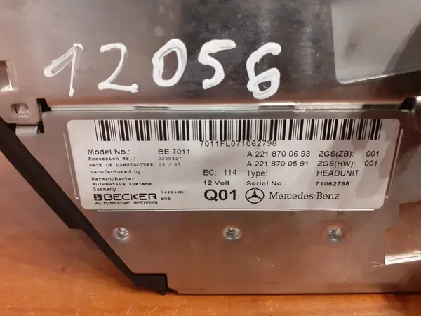 Mercedes-Benz CD-wisselaar OEM A2218700591 voor S-Klasse W221 image 5