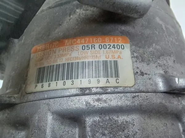 COMPRESSORE A/C JEEP CHEROKEE KL 2.0 M-JET image 7