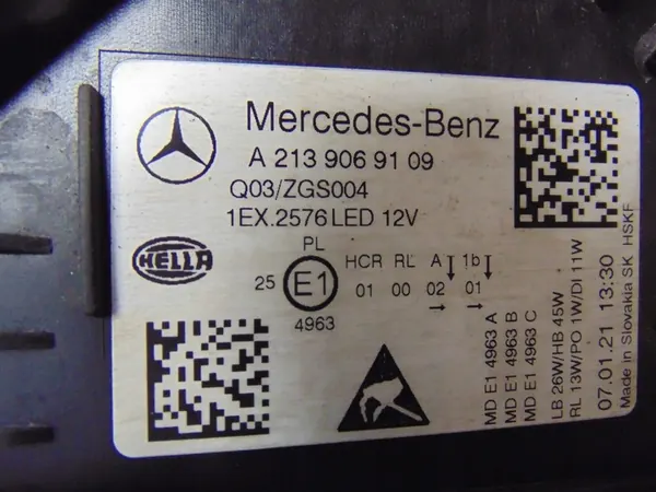 MERCEDES W213 FULL LED LINKER LAMP A2139069109 image 10