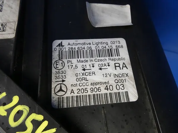 Rechter voor LED Xenon koplamp Mercedes C-Class W205 OEM image 4