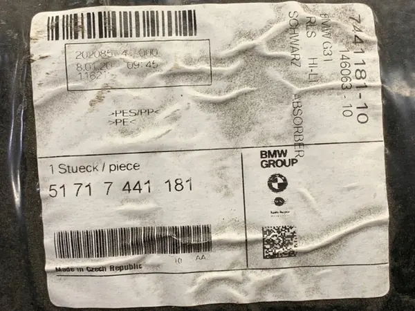 OEM 7441181 Vasen takapyöränkaari BMW G31 Farmari image 4