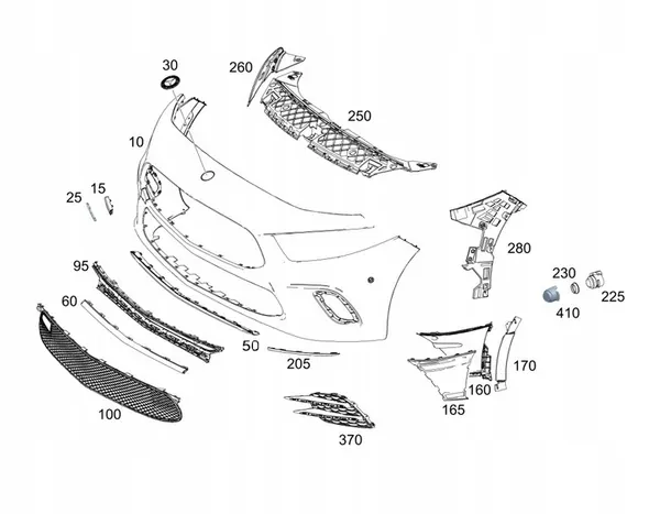 Parachoques delantero MERCEDES CLASE A W177 image 5