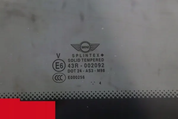 Vidro de teto solar Mini R50 R53 OEM 7039736 - Usado image 10