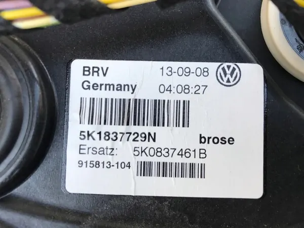 Mecanismo da janela dianteira esquerda VW Golf VI 5K 5D image 2