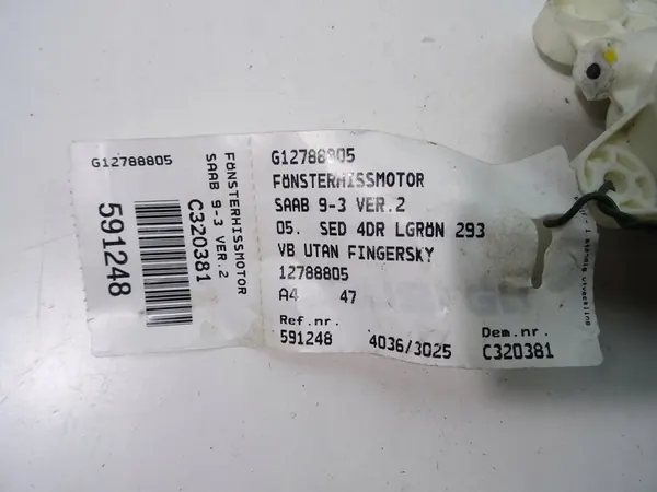 SAAB 9-3 II Sedan Regulador de Janela Esquerda Traseira image 4