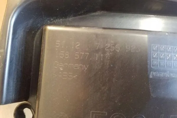 Scivolo paraurti posteriore sinistro BMW 3 TOURING (F31) 51127256923 image 2