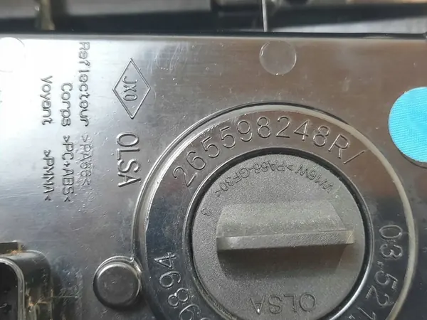 Luz Trasera Izquierda Luz de Reversa Trafic III Talento Vivaro B 265598248R image 3