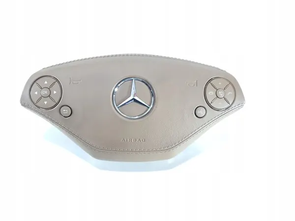 Airbag condutor Mercedes W221 OEM A2218602902 Couro bege image 2