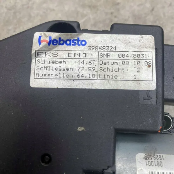 Motor de techo solar OEM 39868324 para Volvo S80 II/V70 III image 4