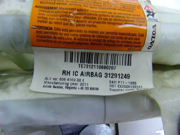 Cortina Airbag Direita Volvo V70 III S70 image 2
