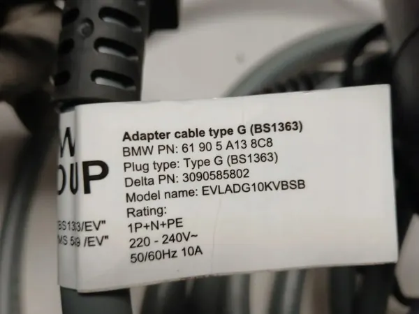 Cabo de carregamento BMW OEM 5A138C8 para veículo elétrico image 8