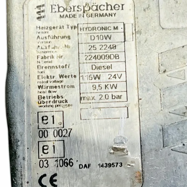 DAF Vesilämmitin OEM 1439573 - Käytetty image 4