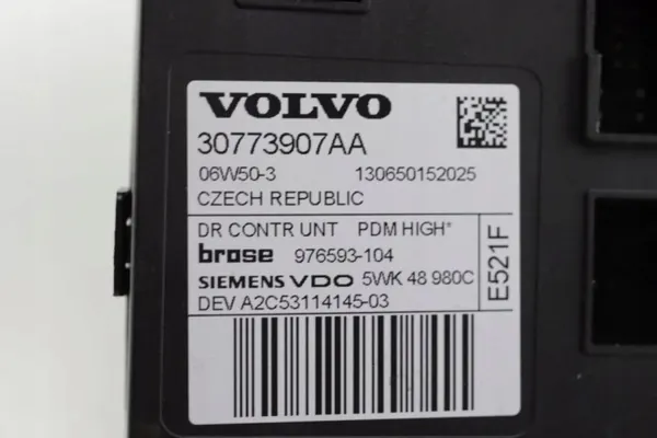 Raammotor Rechts Voor OEM 30773907AA Volvo S40 image 5