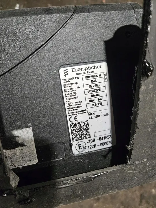 Mercedes Scania MAN TGX TGS Eberspaecher D4S image 2